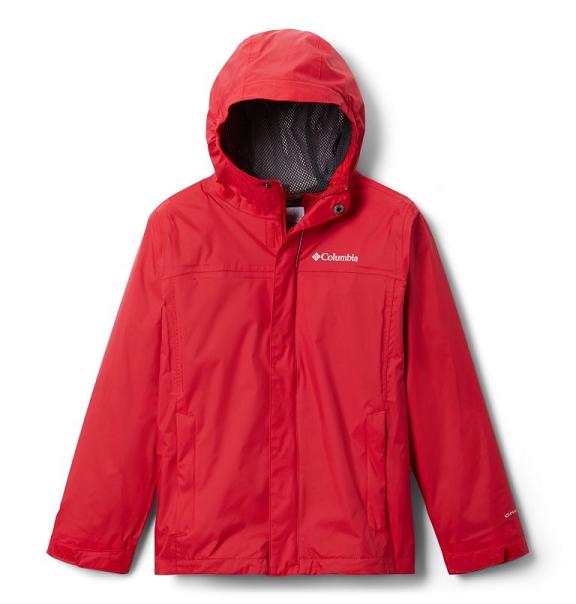 Columbia Watertight Waterproof Jacket Red For Boys NZ85470 New Zealand